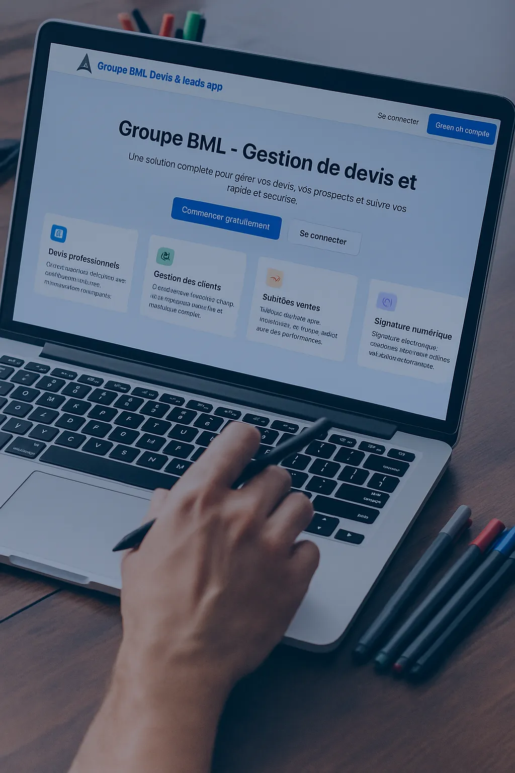 Interface de gestion des projets de rénovation maison pour artisan rénovation et travaux de rénovation