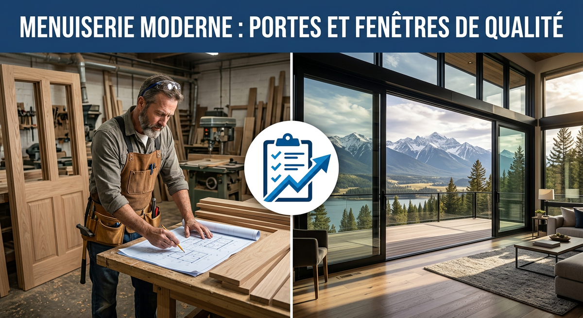 Menuiserie Moderne : Portes et Fenêtres de Qualité